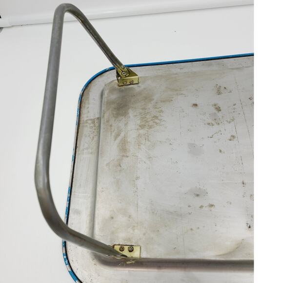 Vintage 1960's Tin Children's TV Tray Bozo the Clown on TV w/ Folding Legs - Picture 9 of 10